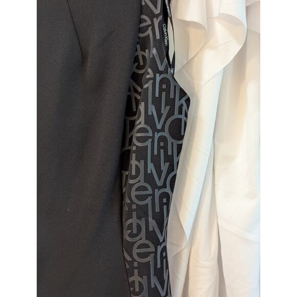 Calvin Klein Black Size 4 Sleeveless Scoop Neck Sheath Dress w/Side Logo Details - Picture 6 of 16